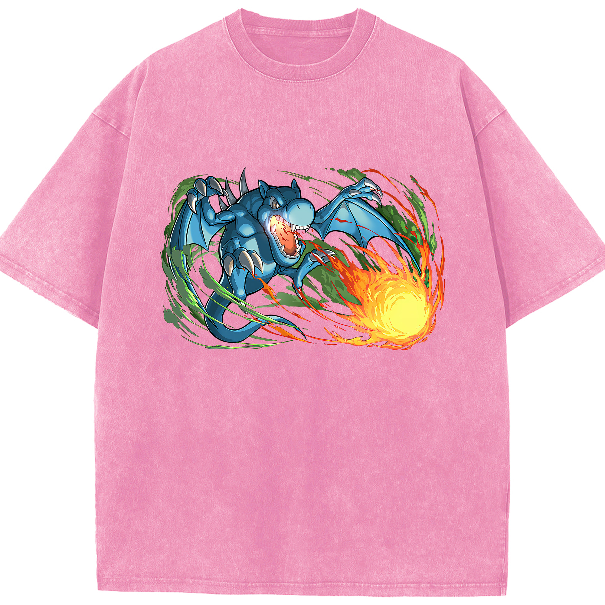 （画像用） 遊☆戯☆王 Yu-Gi-Oh! 綿100% ヴィンテージ風 半袖Tシャツ（フロントプリント）